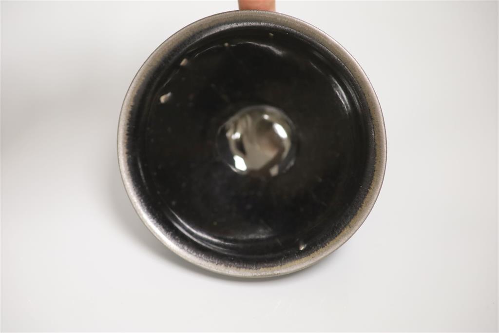 Three Chinese black glazed bowls